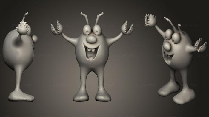 Figurines simple (Pinchy, STKPR_1006) 3D models for cnc